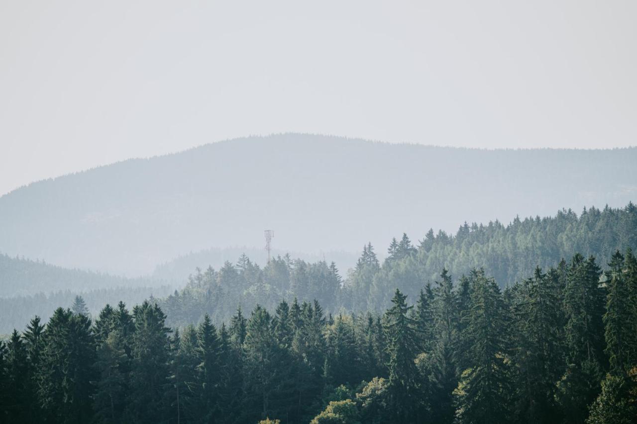 Vila Moderni Sumavska Roubenka S Vyhledem Na Boubin Vimperk Exteriér fotografie
